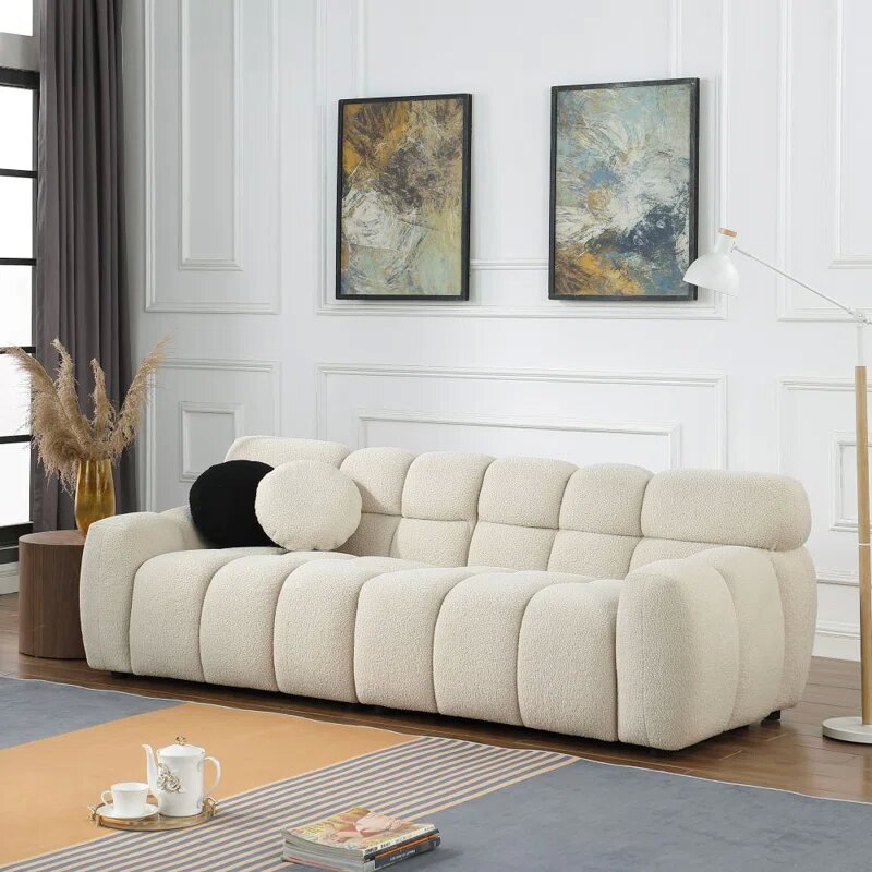 Boucle Fabric Cloud Sofa