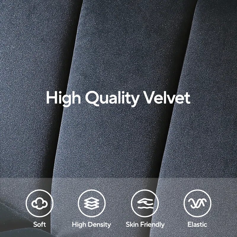 62 Inch Black Velvet Loveseat Image 9