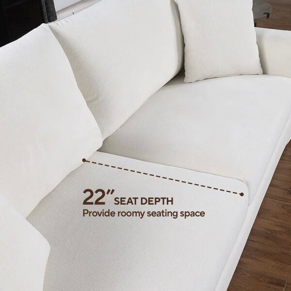 Beige simply designed Living Room Sofa Set Image 4